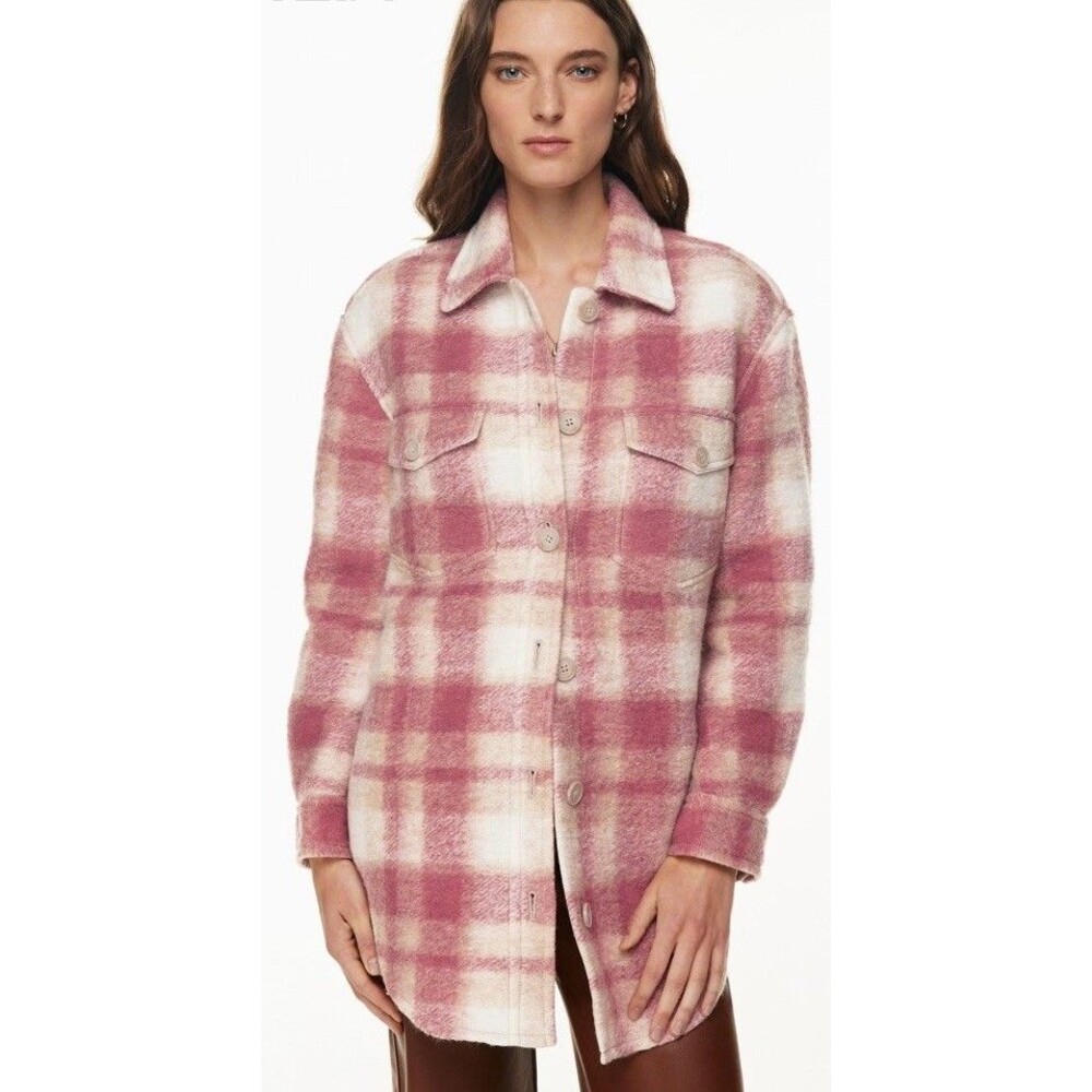 Aritzia Wilfred Free The Ganna Shirt Jacket  Pink Size XS